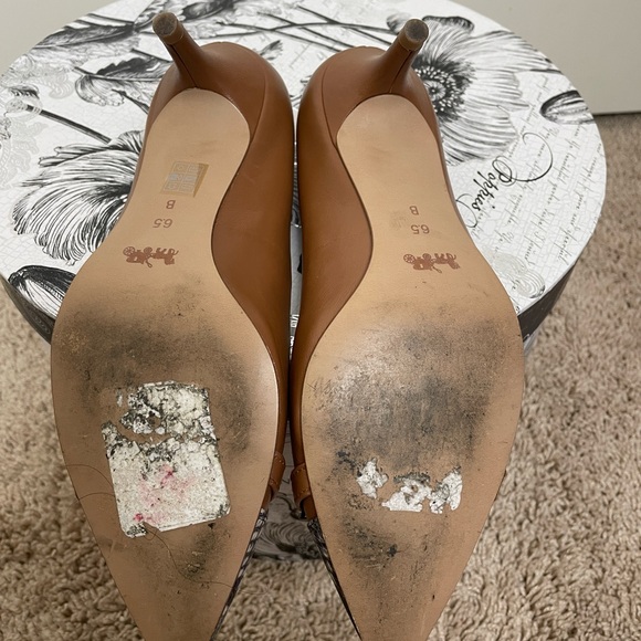 Classic Coach Lauri Leather and Python Cap Toe Pump - Picture 7 of 7